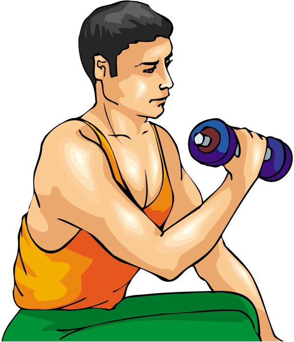 健身运动运动人物矢量素材EPS格式0360