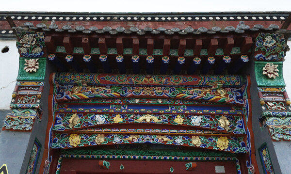 藏式建筑雕花