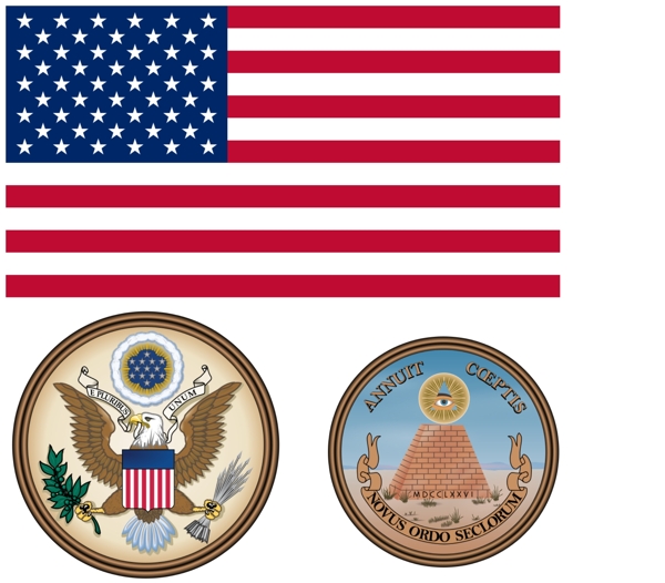 美国国旗国徽图片