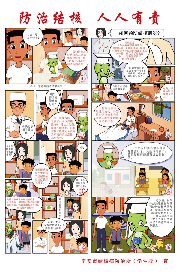 结核病防治漫画图版