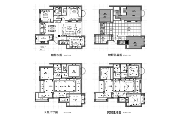 两居室户型CAD设计
