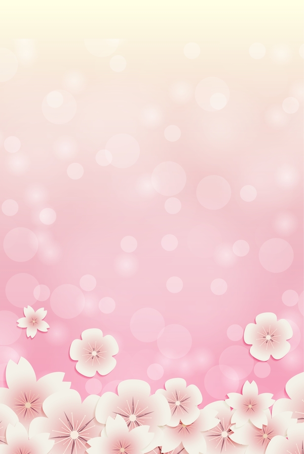 樱花甜蜜粉色背景
