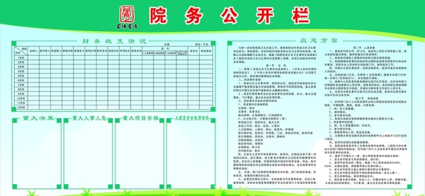 院务公开栏图板图片