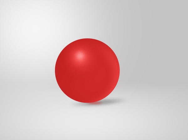 红球质感球立体球简单面