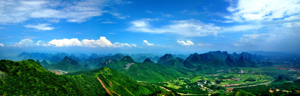 桂林尧山美景图片
