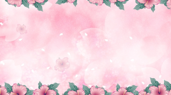 清晰唯美粉色系花卉背景