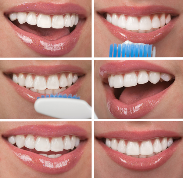 牙刷与洁白牙齿图片