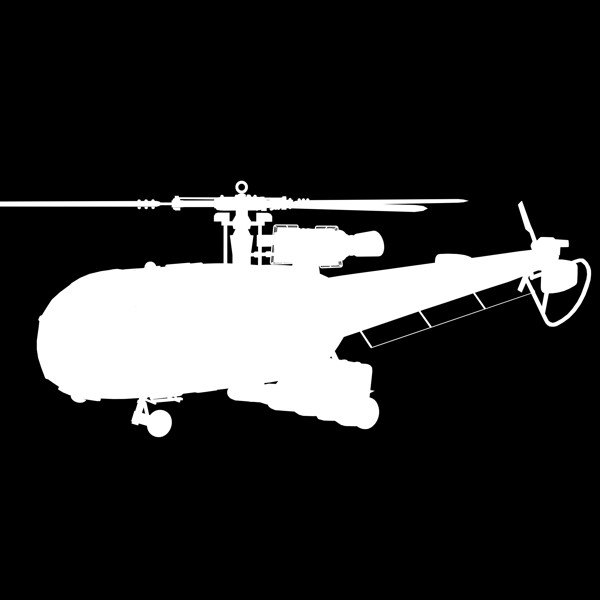 直升飞机3dmax飞机模型素材13