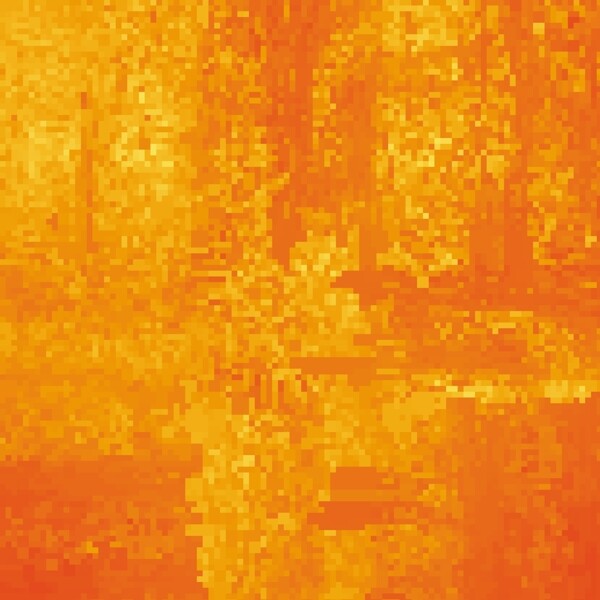 橙色水彩效果背景矢量素材