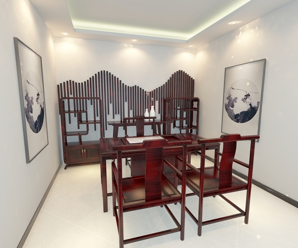 新中式小茶室模型图
