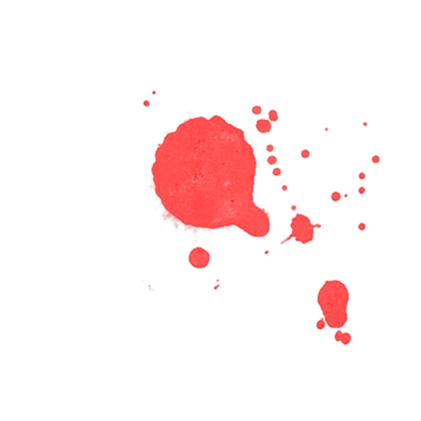 水彩红色圆圈泼墨