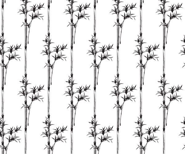 植物竹子插画背景