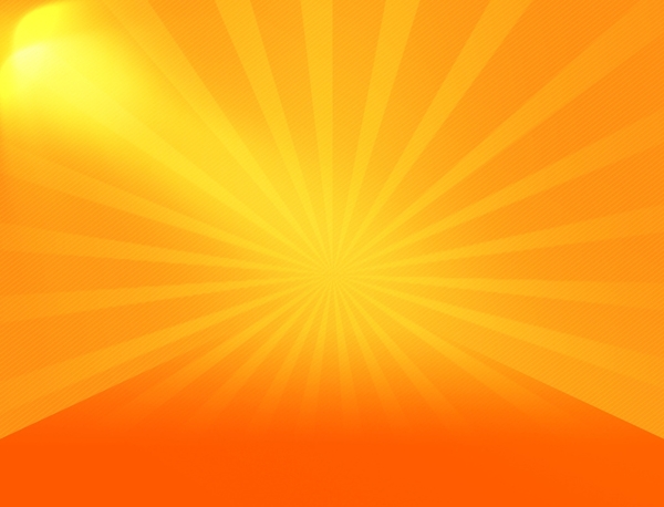 橙色光芒背景