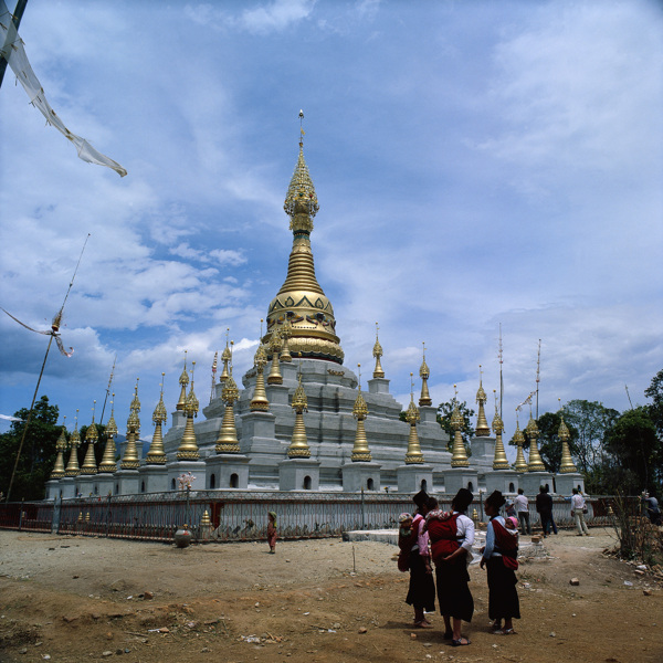 佛教圆形建筑图片