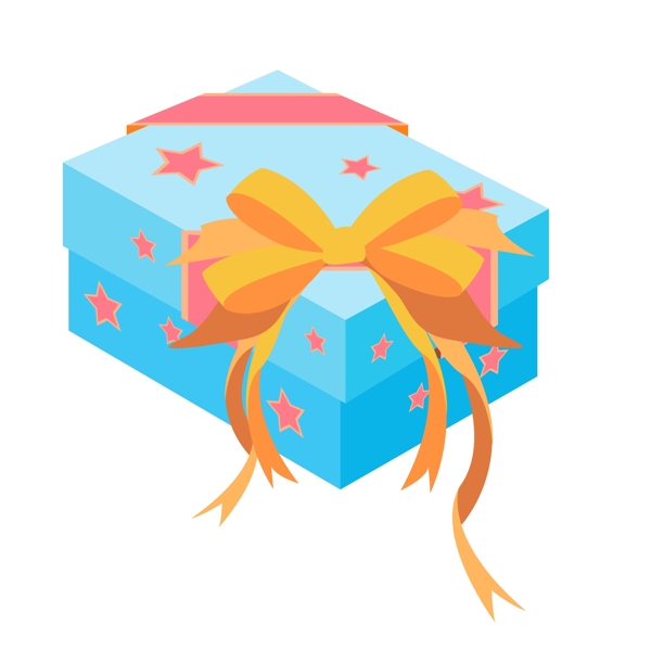 蝴蝶结彩带礼品盒礼物盒可商用元素