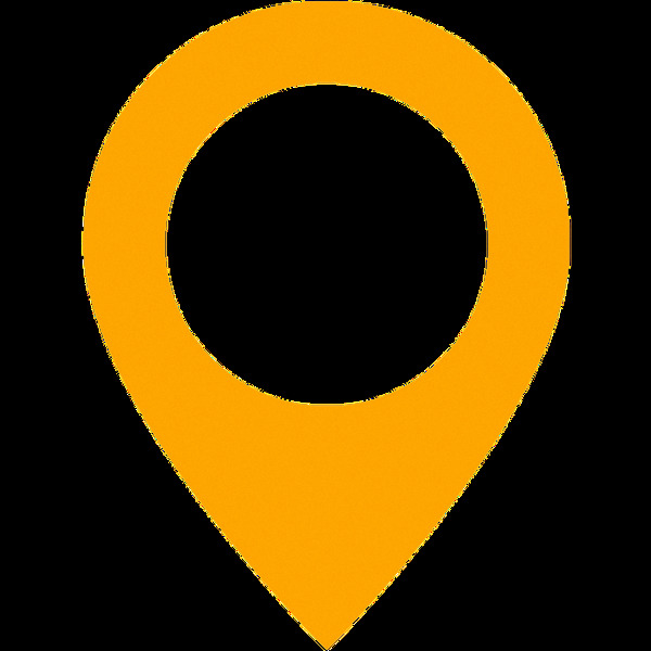 黄色地图标记免抠png透明图层素材