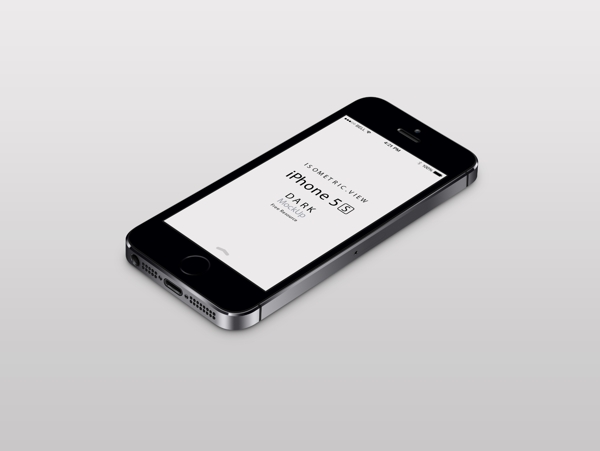 iPhone5S模型PSD素材