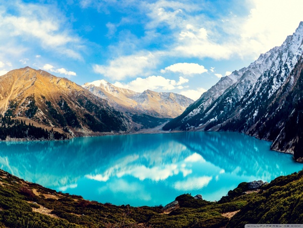 山水天空背景图图片