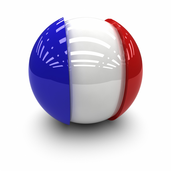 法国国旗球体图片