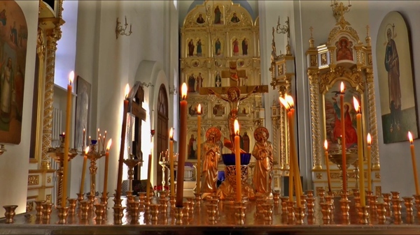 教堂蜡烛视频素材
