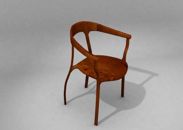 中式椅子模型