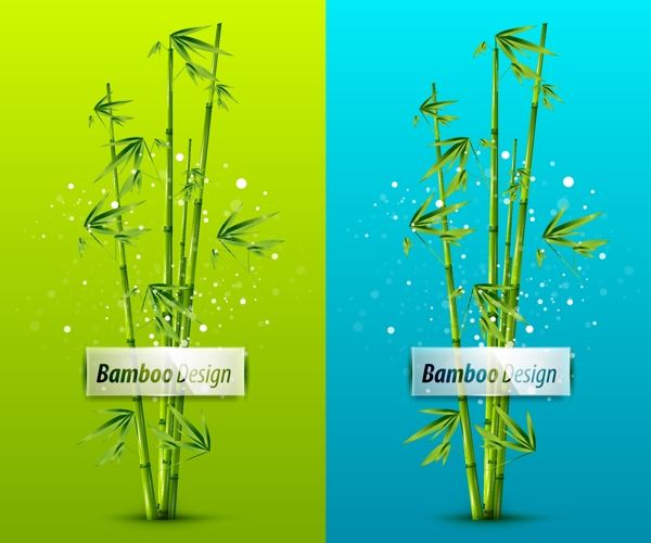 绿色竹子插画