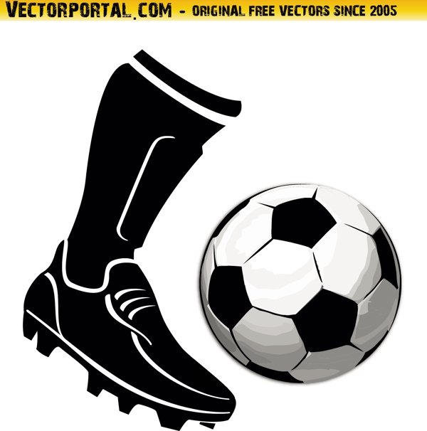 足球靴向量图标标志矢量