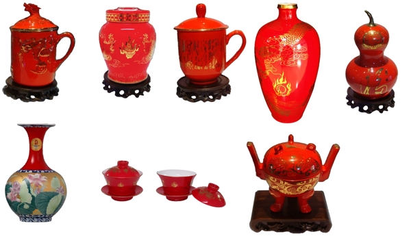 高精度的古典花瓶茶壶素材
