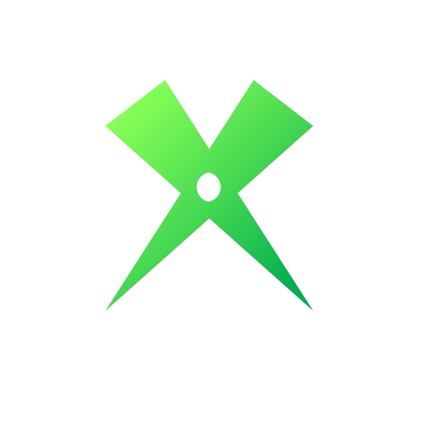 绿色X图标