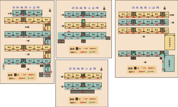 消防疏散示意图