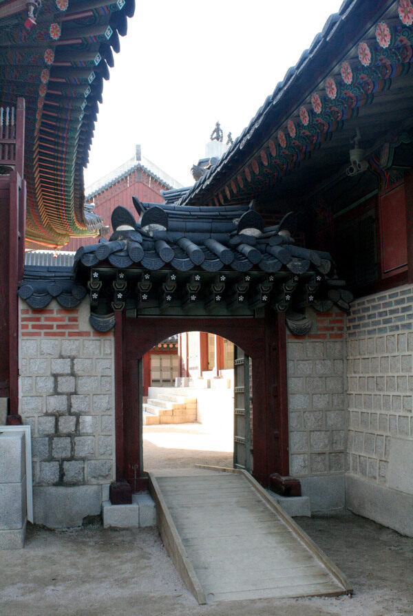 韩国建筑景福宫皇宫民俗