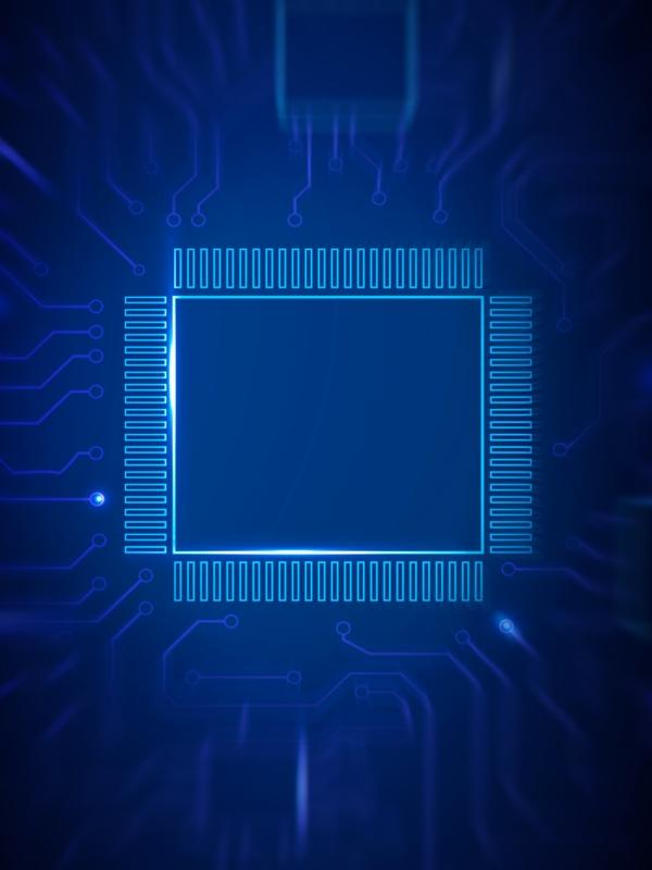 蓝色科技科幻芯片线条抽象背景