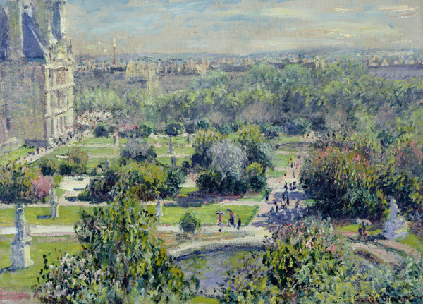 LesTuileries1876法国画家克劳德.莫奈oscarclaudeMonet风景油画装饰画