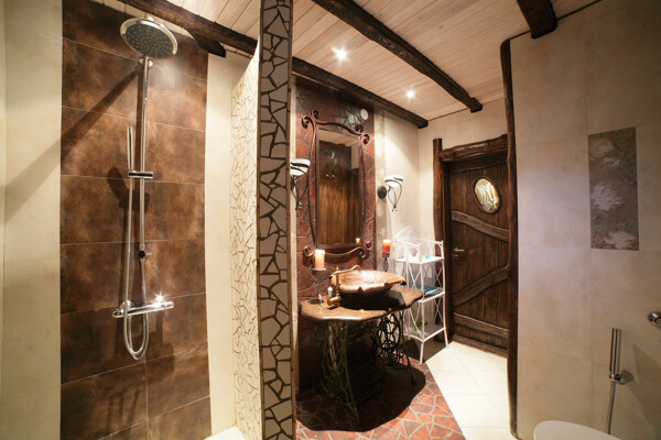 复古风格浴室设计图片