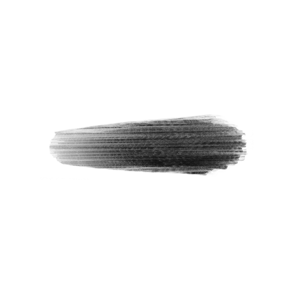 黑色中国毛笔透明顺滑笔刷