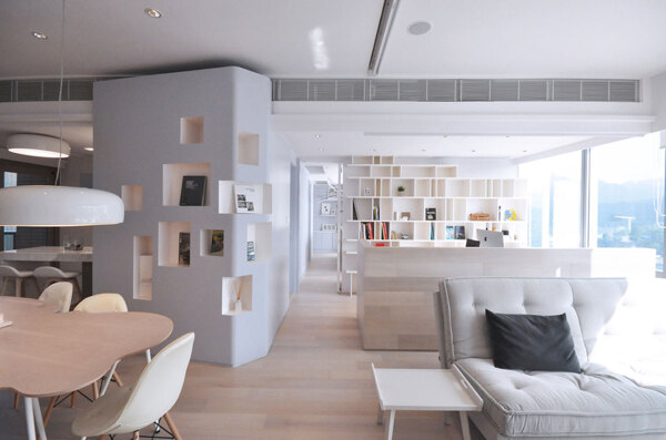 现代文雅客厅木地板室内装修效果图