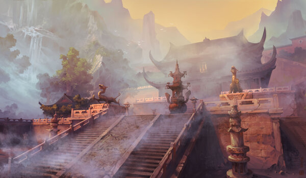 中国古风古典CG场景图片