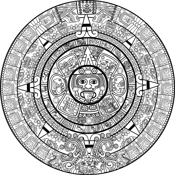 玛雅符文符号图片