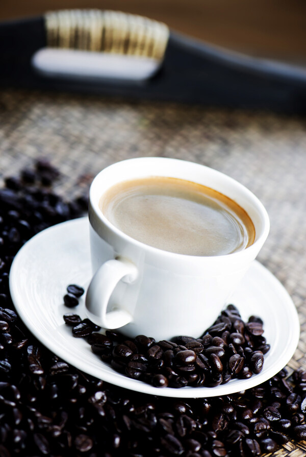咖啡豆与咖啡摄影