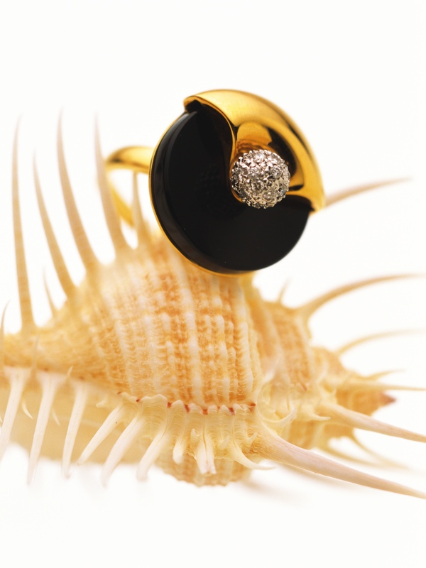 海螺与钻石戒指图片