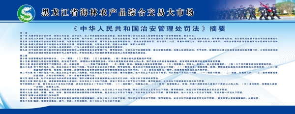 中华人民共和国治安管理处罚摘要图片