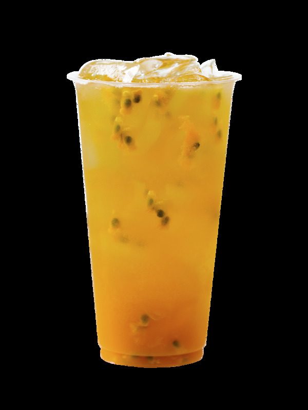 冰镇解渴天然百香果健康果茶饮品