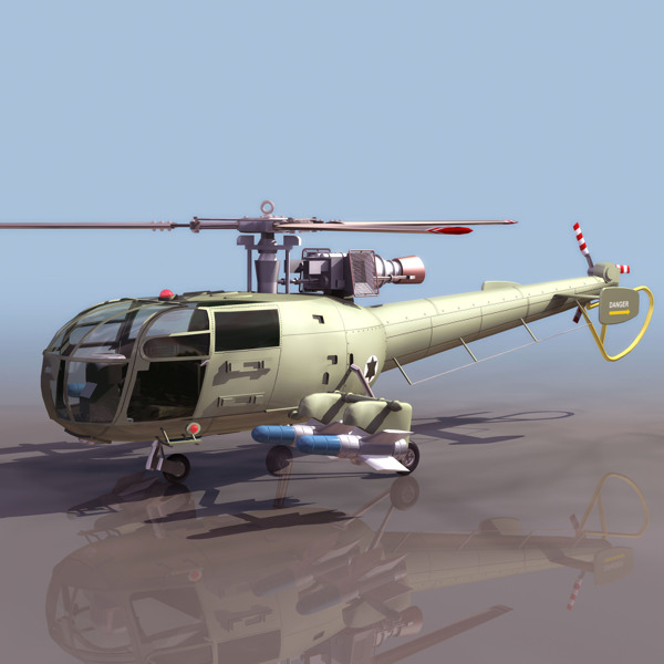 ALOUETTE直升机模型06