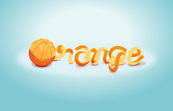 橘子字效