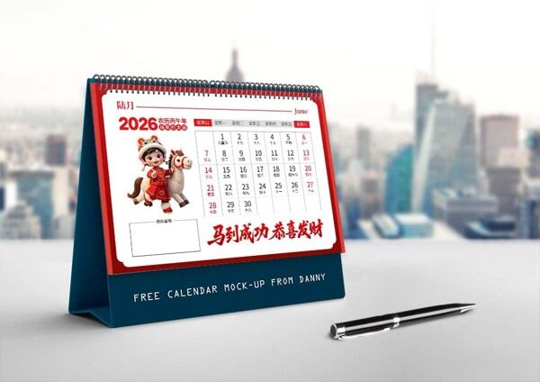 六月新年发财喜气台历待办事项2026年工作记录