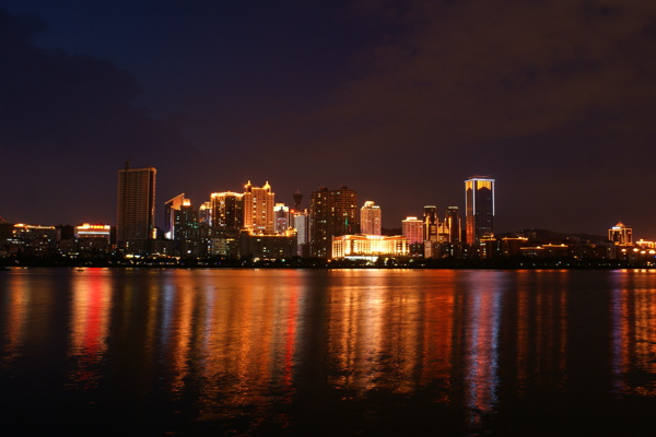 厦门市筼筜湖夜景图片