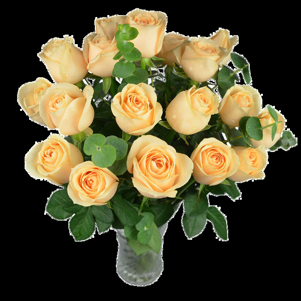 花瓶里的玫瑰花素材图片