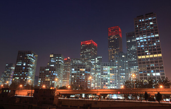 北京商圈建筑夜景