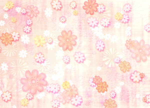 粉色光感花朵排列底纹花纹素材
