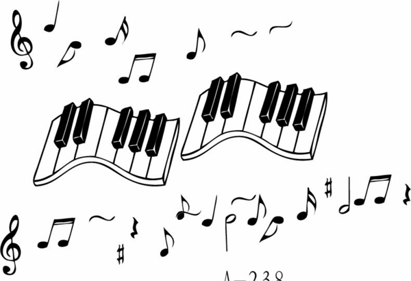 钢琴图案